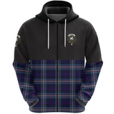 Nevoy Clan Half Of Tartan Zipper Hoodie